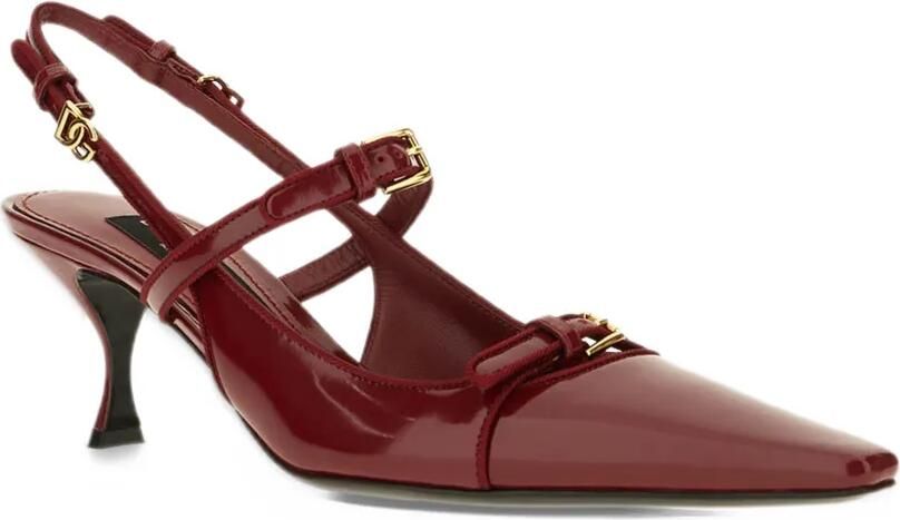 Dolce & Gabbana buckled slingback pumps Rood - Foto 2