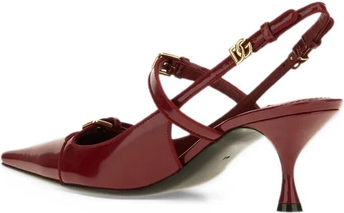 Dolce & Gabbana buckled slingback pumps Rood - Foto 3