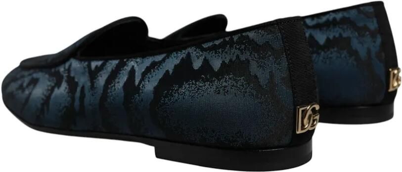 Dolce & Gabbana Caravaggio stoffen loafers met print Blauw - Foto 4