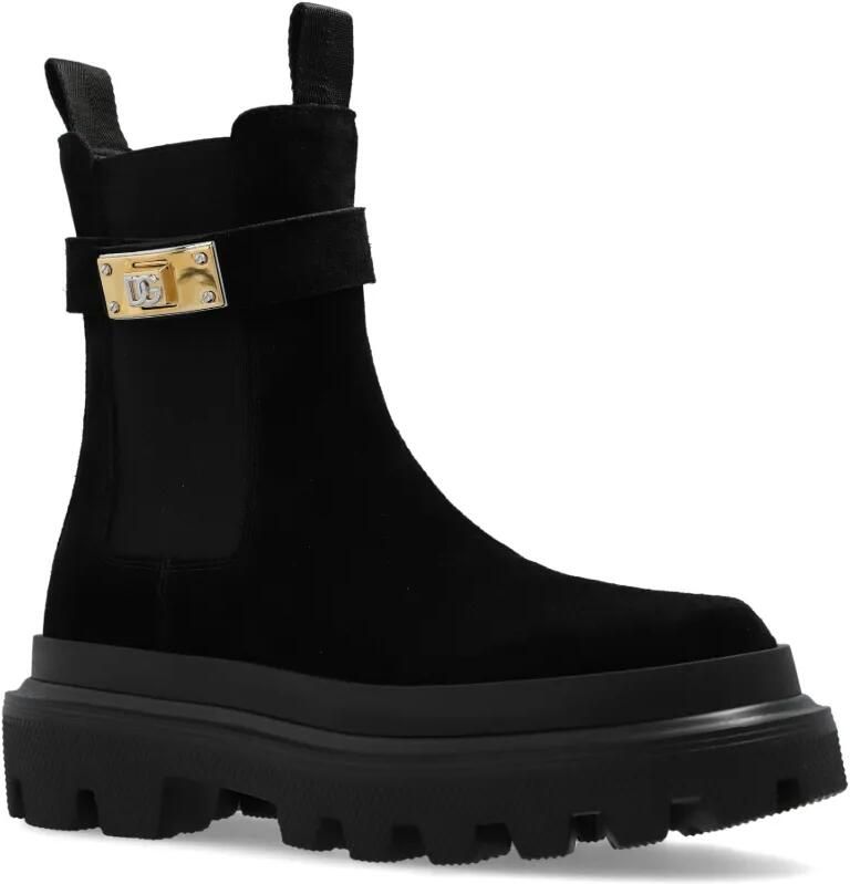 Dolce & Gabbana Chelsea boots met logoplakkaat Zwart - Foto 3