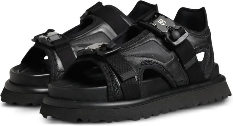 Dolce & Gabbana Chunky sandalen met logodetail Zwart - Foto 5