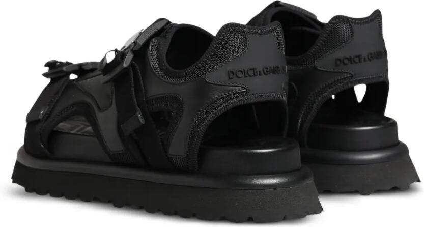 Dolce & Gabbana Chunky sandalen met logodetail Zwart - Foto 4