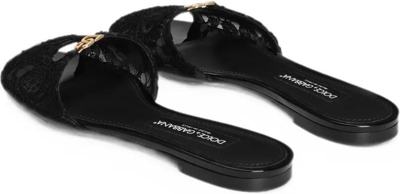 Dolce & Gabbana Ciabatta platte slippers Zwart - Foto 2