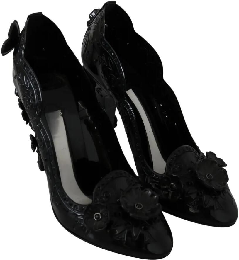 Dolce & Gabbana Cinderella pumps verfraaid met bloemen Zwart - Foto 2