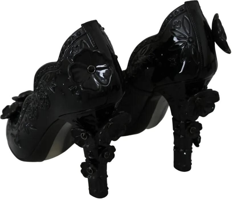 Dolce & Gabbana Cinderella pumps verfraaid met bloemen Zwart - Foto 4