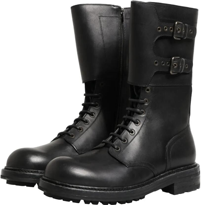 Dolce & Gabbana Combat boots met gesp Zwart - Foto 2