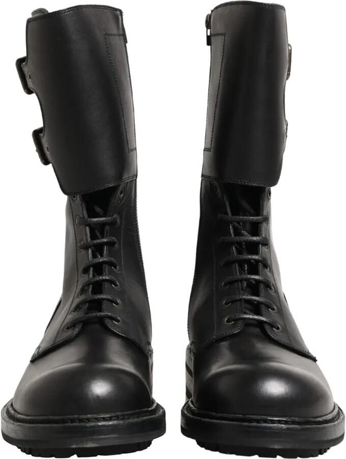 Dolce & Gabbana Combat boots met gesp Zwart - Foto 3