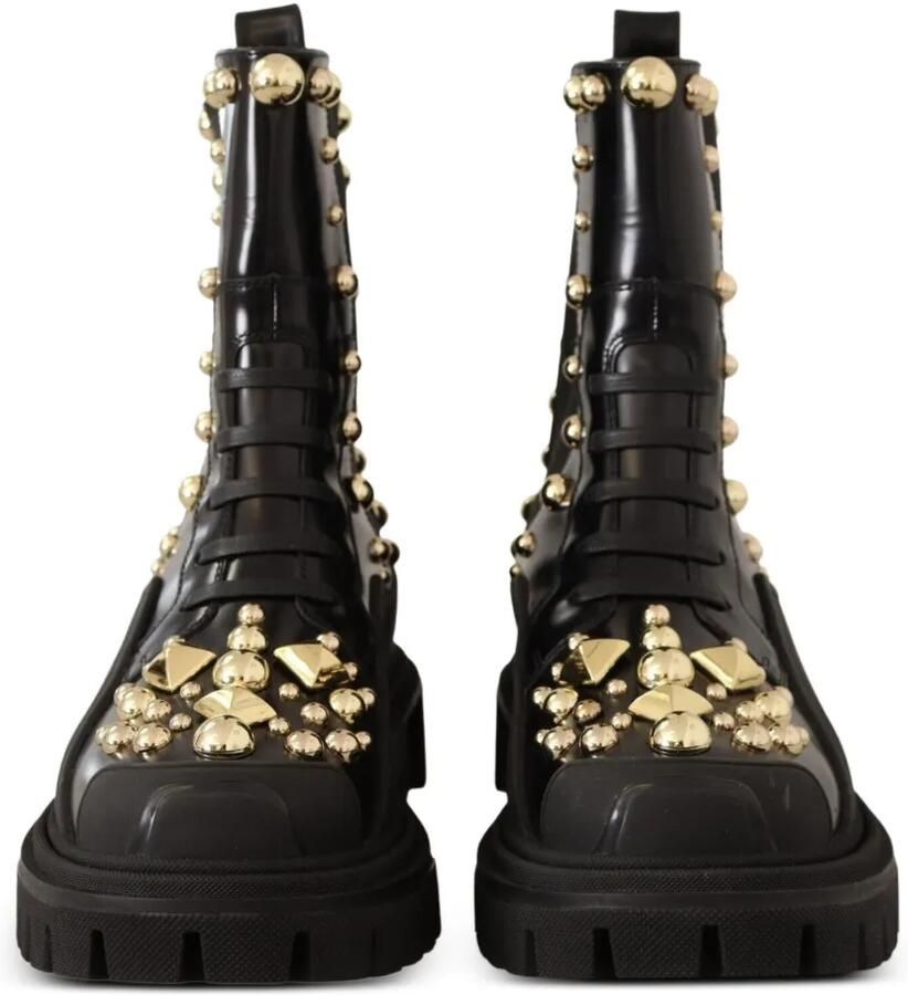 Dolce & Gabbana Combat laarzen met studs Zwart - Foto 2