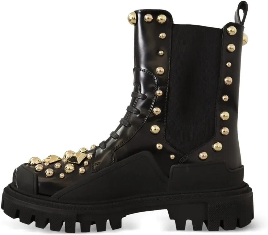 Dolce & Gabbana Combat laarzen met studs Zwart - Foto 3