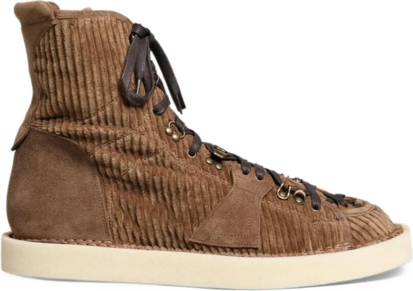 Dolce & Gabbana corduroy panelled boots Bruin