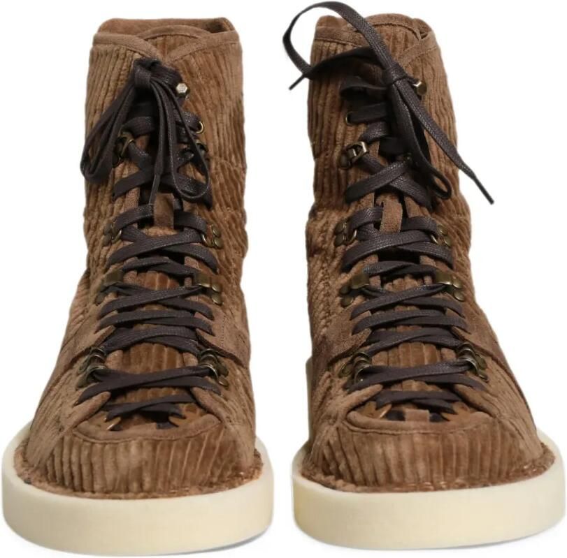 Dolce & Gabbana corduroy panelled boots Bruin - Foto 2