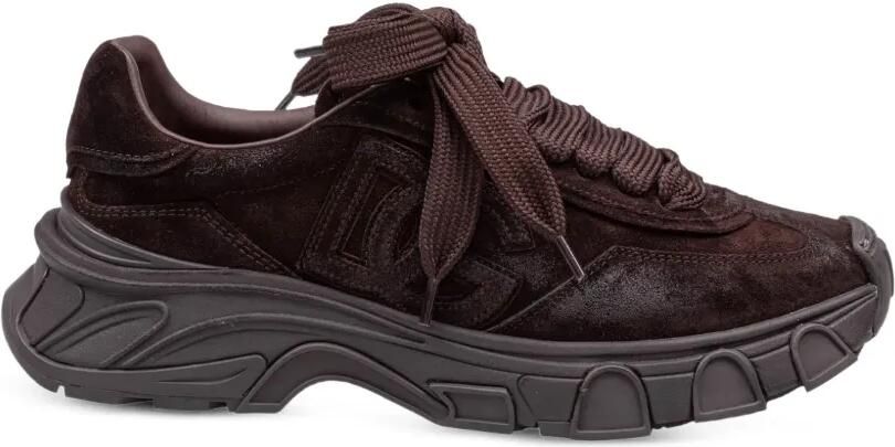 Dolce & Gabbana Country Road leren sneakers Bruin