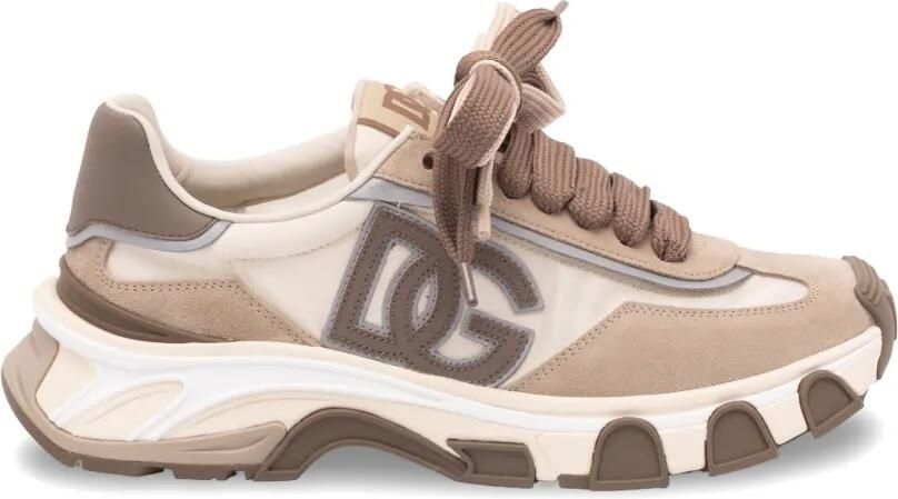Dolce & Gabbana Country Road sneakers met leren logo Beige