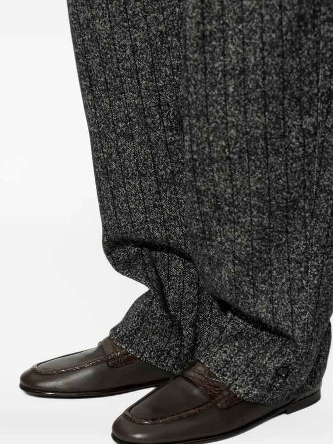 Dolce & Gabbana crocodile-effect leather loafers Bruin - Foto 2