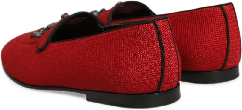 Dolce & Gabbana crown-embellished loafers Rood - Foto 2
