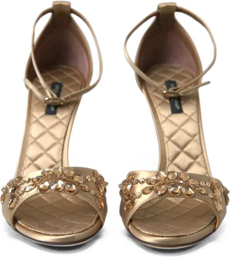 Dolce & Gabbana Sandalen verfraaid met kristallen Goud