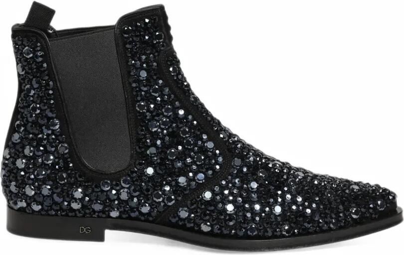 Dolce & Gabbana crystal-embellished Chelsea boots Zwart