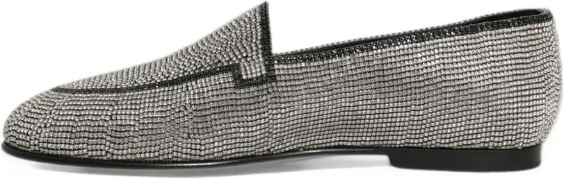 Dolce & Gabbana crystal-embellished loafers Zilver