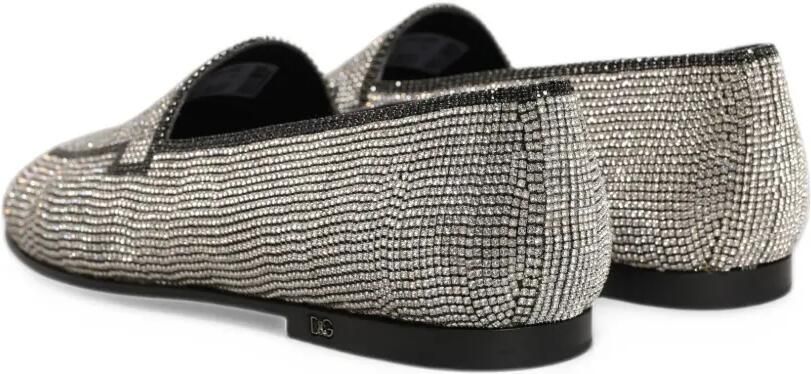 Dolce & Gabbana crystal-embellished loafers Zilver - Foto 4