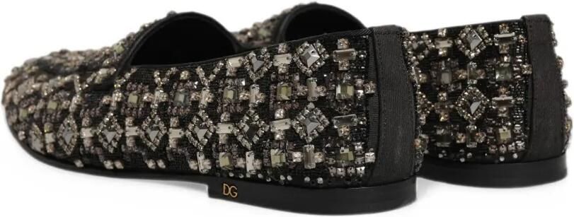 Dolce & Gabbana crystal-embellished loafers Zwart - Foto 4