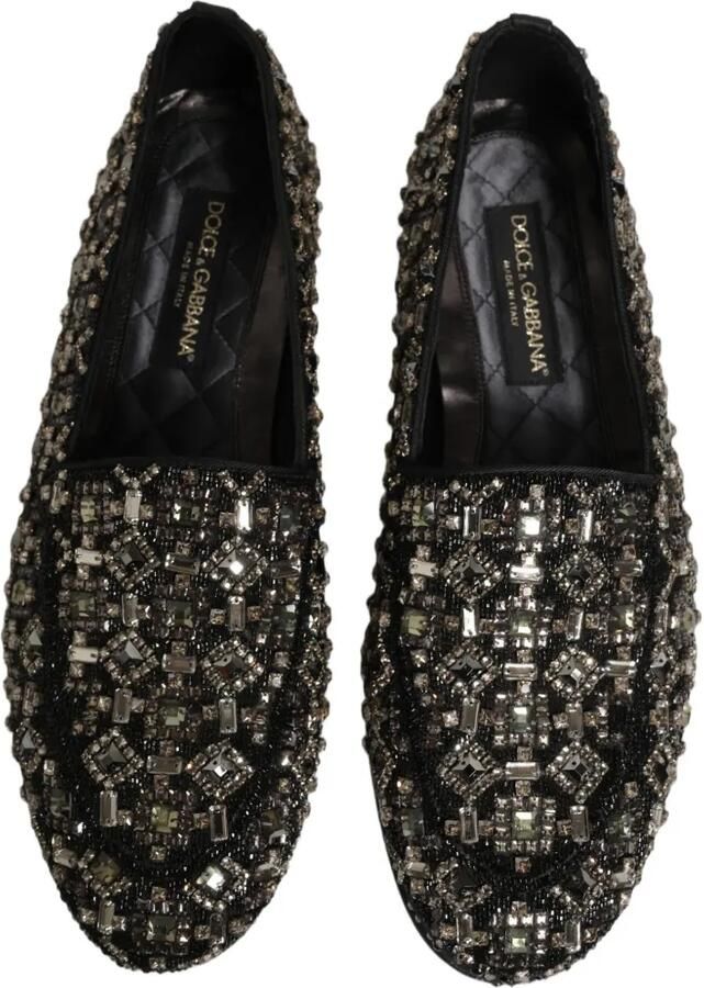 Dolce & Gabbana crystal-embellished loafers Zwart - Foto 2