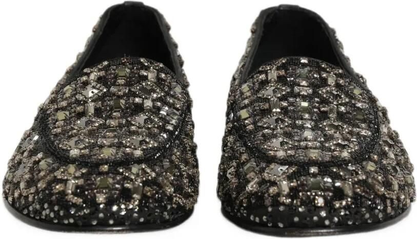 Dolce & Gabbana crystal-embellished loafers Zwart - Foto 3