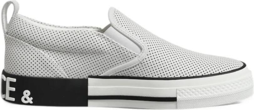 Dolce & Gabbana Custom 2.Zero perforated sneakers Wit