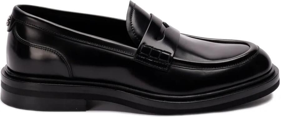 Dolce & Gabbana D&G leren loafers Zwart