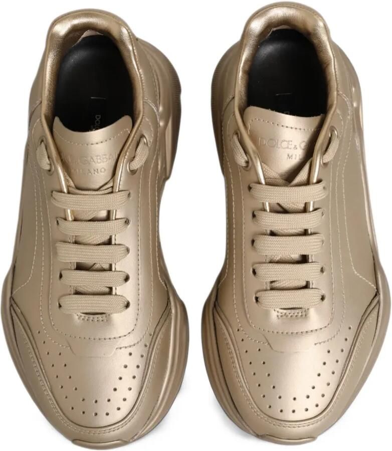 Dolce & Gabbana Daymaster leren sneakers Goud - Foto 2