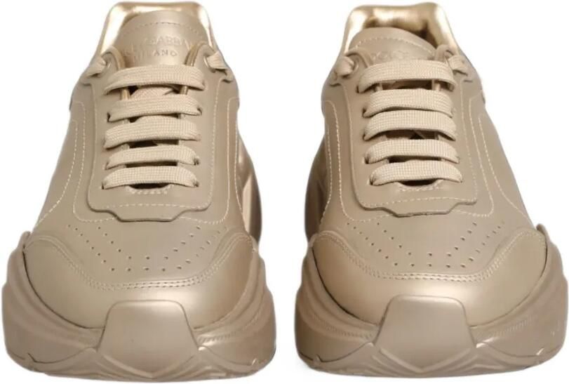 Dolce & Gabbana Daymaster leren sneakers Goud - Foto 3