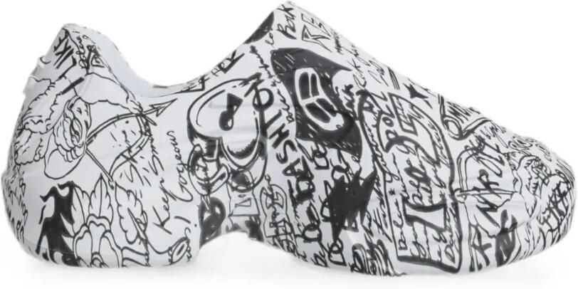 Dolce & Gabbana Daymaster sneakers met graffiti-print Wit