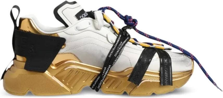 Dolce & Gabbana Daymaster sneakers met logoband Wit