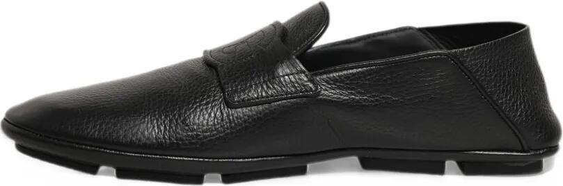 Dolce & Gabbana deerskin driver loafers Zwart
