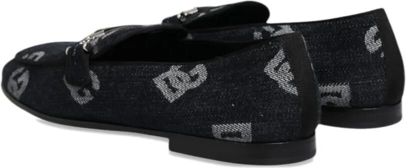 Dolce & Gabbana Denim loafers met gesp en logo-print Blauw - Foto 5