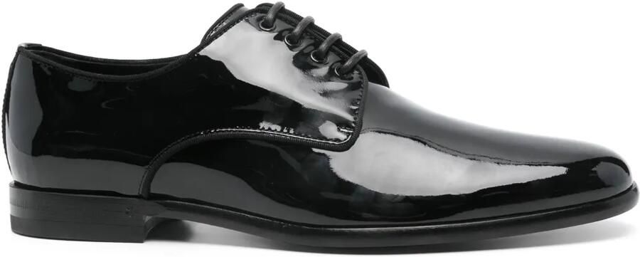 Dolce & Gabbana Derby schoenen met gelakte afwerking Zwart
