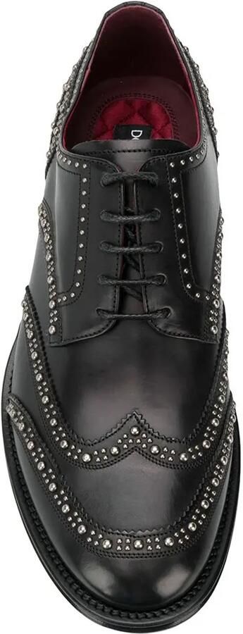Dolce & Gabbana Derby schoenen met studs Zwart - Foto 4
