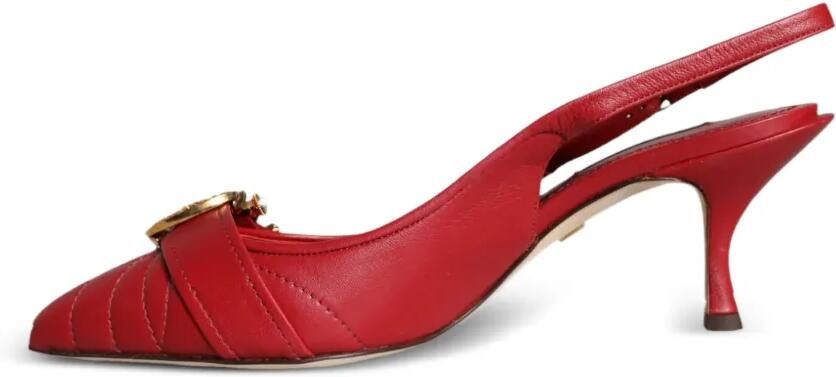 Dolce & Gabbana Devotion gewatteerde leren pumps Rood - Foto 5