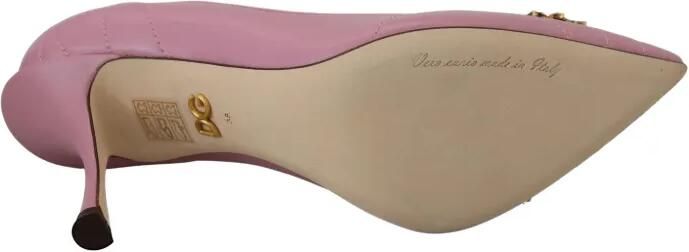 Dolce & Gabbana Devotion gewatteerde leren pumps Roze - Foto 5