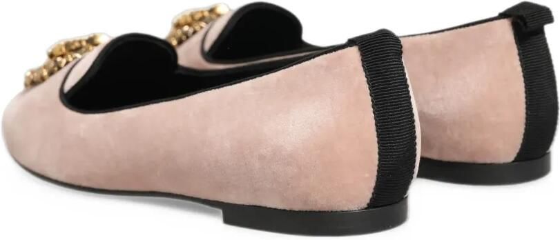 Dolce & Gabbana Devotion heart-plaque loafers Roze - Foto 3