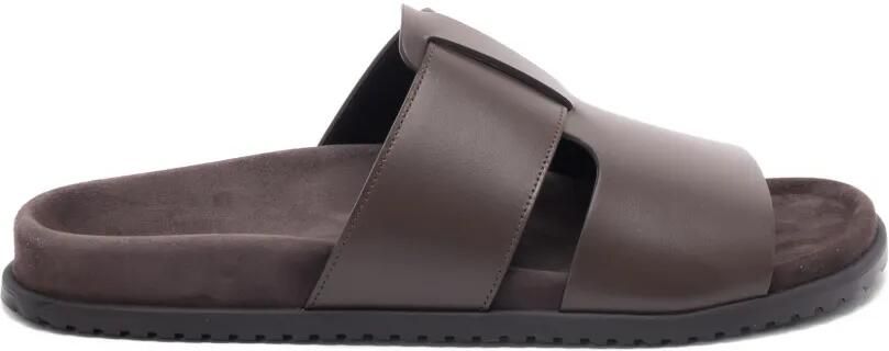 Dolce & Gabbana DG Casual sandalen van kalfsleer Bruin