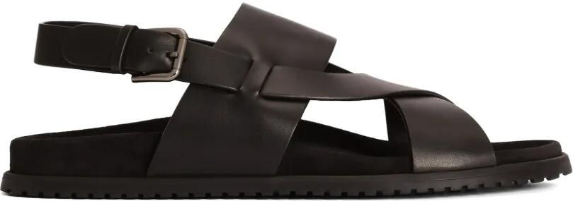 Dolce & Gabbana DG Casual sandalen van kalfsleer Zwart