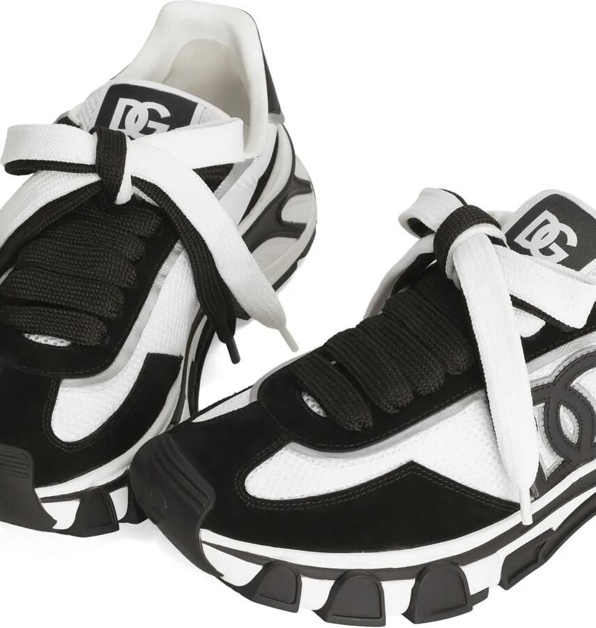 Dolce & Gabbana DG Country Road nylon en leren sneakers Wit - Foto 2
