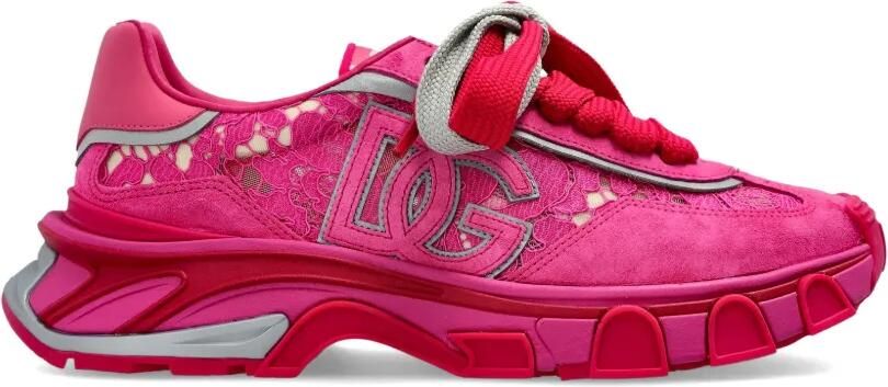 Dolce & Gabbana DG Country Road sneakers met logo Roze