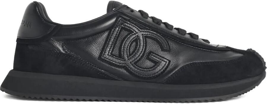 Dolce & Gabbana DG Cushion leren sneakers Zwart
