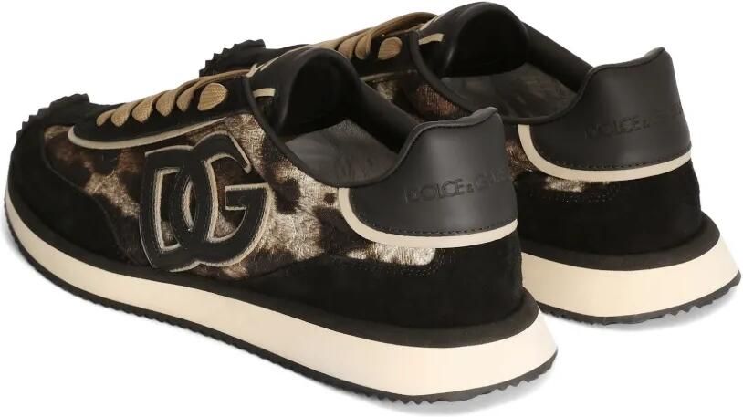 Dolce & Gabbana DG Cushion sneakers met luipaard-print Bruin - Foto 3