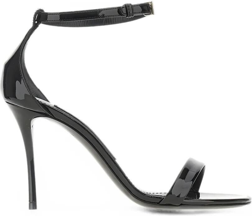 Dolce & Gabbana DG lakleren sandalen met logo Zwart