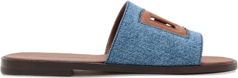 Dolce & Gabbana DG Light denim sandalen Blauw