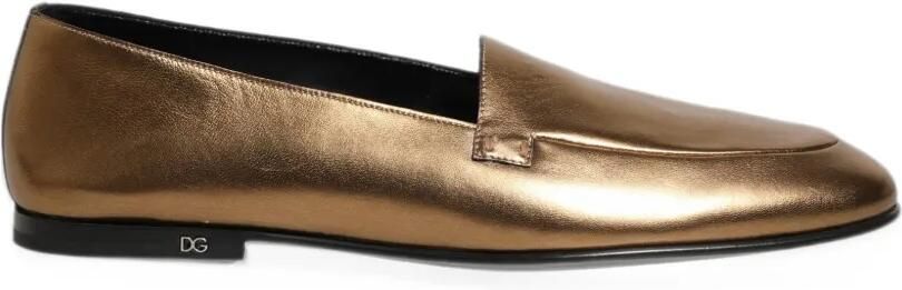 Dolce & Gabbana DG logo loafers Goud