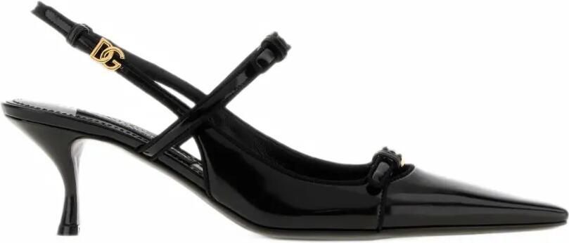 Dolce & Gabbana Slingback pumps met logo Zwart