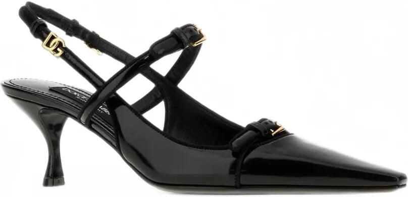Dolce & Gabbana Slingback pumps met logo Zwart - Foto 2